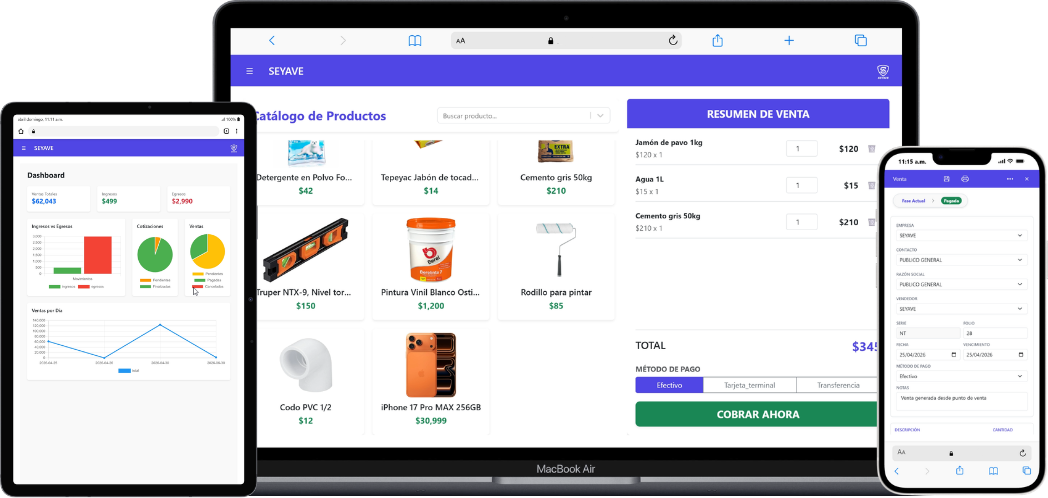 Vista del sistema Seyave